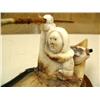Image 3 : 11" kayaker with fossilized ivory man mounted on soapstone and wood base by Mike Scott (25)