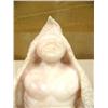 Image 3 : 11" eagle man of pink alabaster by Michael Scott in 1992 (25)