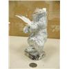 Image 1 : 9" soapstone dancer by Kent Heindel with whale bone face (25)