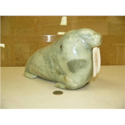 12" soapstone walrus by Mike Scott (25)