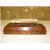 Image 3 : 7" sled runner artifact, Tlingit style bear mounted on wood base retail price $1250 (2)