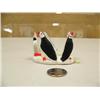 Image 1 : 2" tall group of 4 ivory puffins by mark Seeganna #229F (2)