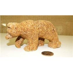 5.5" whale bone grizzly bear by Mike Duppes (2)