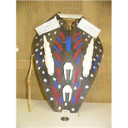 Aleut hunters hat 16" long with sea otter, walruses, #631F, retail value $2200 (2)