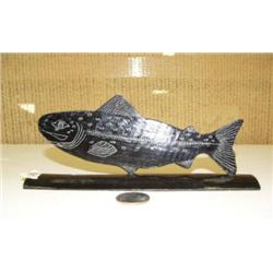 7" scrimshawed baleen salmon by Robert Crumley (2)