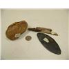Image 2 : Fossilized whale ear drum, slate artifact ulu blade, ancient seal harpoon (2)