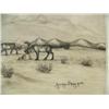 Image 2 : Original Georg Ahgupuk 4.5"x6.75" three caribou crossing tundra (2)