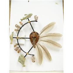 Whale and fish spirit mask by Patrick Sowle (2)