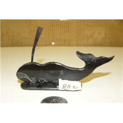 CHOICE on 4 scrimshawed baleen bowhead whales 4.5" long by Robert Crumley (2)