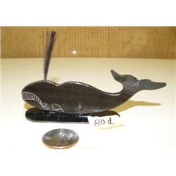 CHOICE on 4 scrimshawed baleen bowhead whales 4.5" long by Robert Crumley (2)