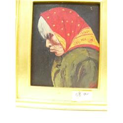 CHOICE on 2 original oils by Jules Dahlager: Horse Creek Mary (187)