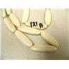 Image 2 : CHOICE on 4 ivory necklaces: 28" bead necklace with 1.5" ivory beads (196)