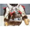 Image 3 : Ivory faced Eskimo doll with fur parka, pants, mukluks and mittens - approx. 24" (2)
