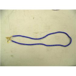 CHOICE on 3 strands of trade beads: blue with white stripes (74)