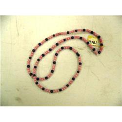 CHOICE on 3 strands of trade beads: pink and purple (74)