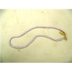 CHOICE on 3 strands of trade beads: white, blue and red stripes (74)