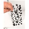 Image 3 : Over 200+ Clear Treat or Loot Bags with Dog Prints as Pattern | Comes with Twist Ties