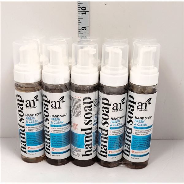 Lot of 10 Artnaturals Hand Soap | Fresh & Clean | Each 1 Retails for $8.33 US