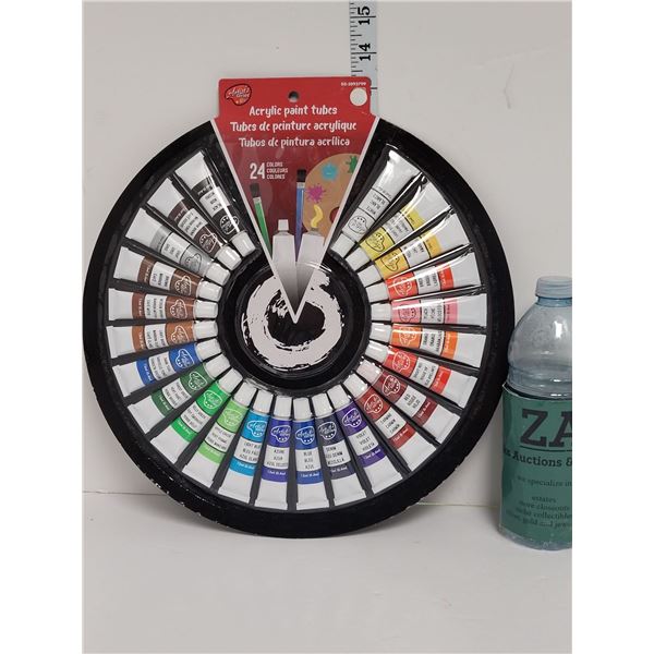 New | Lot of 24 Acrylic Paint