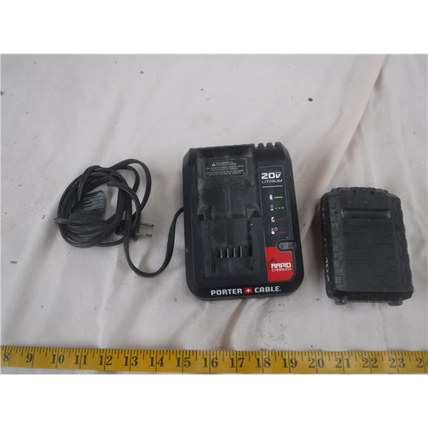 Porter Cable 20V Battery & Charger | Works & Hold Charge