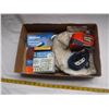 Image 1 : Flat of Various Tools & Other Items | Auto Tape, Welding Wire +