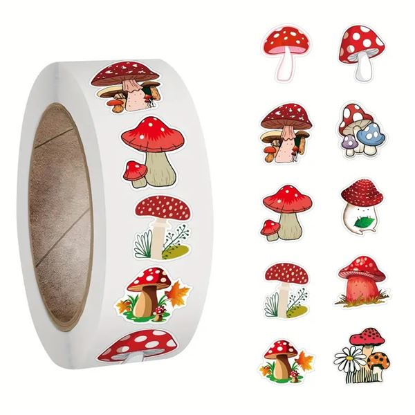 500 Mushrooms Stickers | New