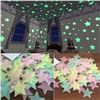 Image 2 : New | 100 Pieces of Multi-Coloured Glow In The Dark Stars | Comes with Adhesive Stickers for Walls, 