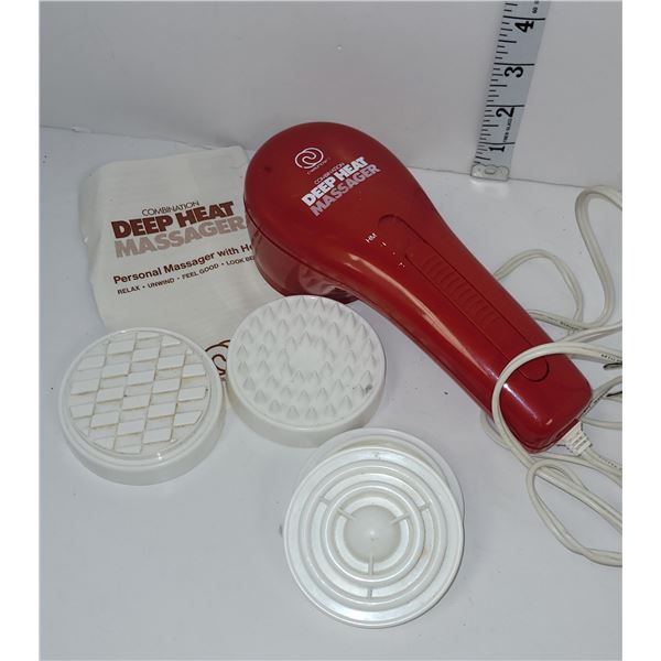 Combination Deep Heat Massager with Attachments