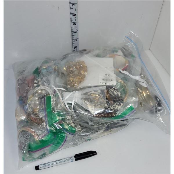 Super Large Ziploc Bag Filled with Jewellery | Not Sorted | On Choice