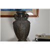 Image 2 : LARGE CHINESE ARCHAIC STYLE BLACK METAL VASE; SIGNED (APPROX 20")
