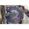 Image 2 : POTTERY PLATE & ART GLASS PLATE (2 PCS) (DOES NOT INCLUDE STAND)