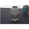 Image 2 : MIXED LOT: CHINESE FLYING HORSE, BUDDHA HEAD, CLOISONNE VASE & POTTERY VASE (4 PCS)