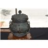Image 2 : CHINESE ARCHAIC "YU" LIDDED SACRIFICAL WINE VESSEL (11") (DOES NOT INCLUDE STAND)