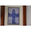 Image 2 : KOA FRAMED REPRODUCTION PHOTOGRAPH FROM BISHOP MUSEUM ARCHIVES, DUKE KAHANAMOKU STANDING IN FRONT OF