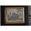 Image 2 : FRAMED PRINT, IOLANI PALACE 1882 BY GE GEVETT 1979 (15 1/2" X 13 1/2")