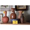 Image 1 : MIXED LOT: BANKO & OTHER NATURAL CLAY POTTERY (4" - 15") (5 PCS)
