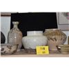 Image 1 : CHINESE & JAPANESE GLAZED POTTERY VASES BOWLS & JARS (2 3/4"-12")(5 PCS)