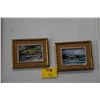 Image 1 : FRAMED VIKI SNYDER PAINTINGS, KAENA POINT, OAHU & HALEIWA, OAHU (10" X 8") (2 PCS)