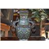 Image 2 : CHINESE CLOISONNE DRAGON HANDLE VESSEL (16")