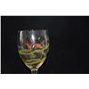 Image 2 : GLASS STEMMED WINE GOBBETS W/HUNTING SCENE PATTERN, MARKED LUMINARC FRANCE (7 3/4") (8 PCS)