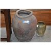 Image 3 : RUSTIC ASIAN STONEWARE POTS (7"-13") (3 PCS) (DOES NOT INCLUDE FLOWERS)