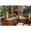 Image 1 : STANLEY VANITY DRESSER W/6 DRAWERS, TRI-FOLD MIRROR & UPHOLSTERED BENCH