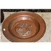 Image 2 : COPPER WALL DECOR, BRASS PITCHER & VASE (4 PCS)