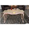 Image 1 : MARBLE TOP SOFA/CONSOLE TABLE (51" X 20" X 28 1/2")