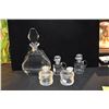 Image 2 : CRYSTAL DECANTER & CRUETS (5 PCS)