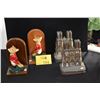 Image 1 : SNOOTY FOX BOOKENDS & REIMS NOTRE DAME BOOKENDS (2 PAIR)