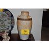Image 1 : JAPANESE PORCELAIN KIKU & BAMBOO VASE; SIGNED W/STAND (16")
