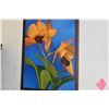 Image 2 : FRAMED ACRYLIC ON CANVAS, FLORAL; SIGNED J. FIEDLER (JULIA)