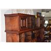 Image 1 : 2 SECTION DISPLAY HUTCH W/10 DRAWERS, GLASS DISPLAY & STORAGE