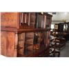 Image 3 : 2 SECTION DISPLAY HUTCH W/10 DRAWERS, GLASS DISPLAY & STORAGE